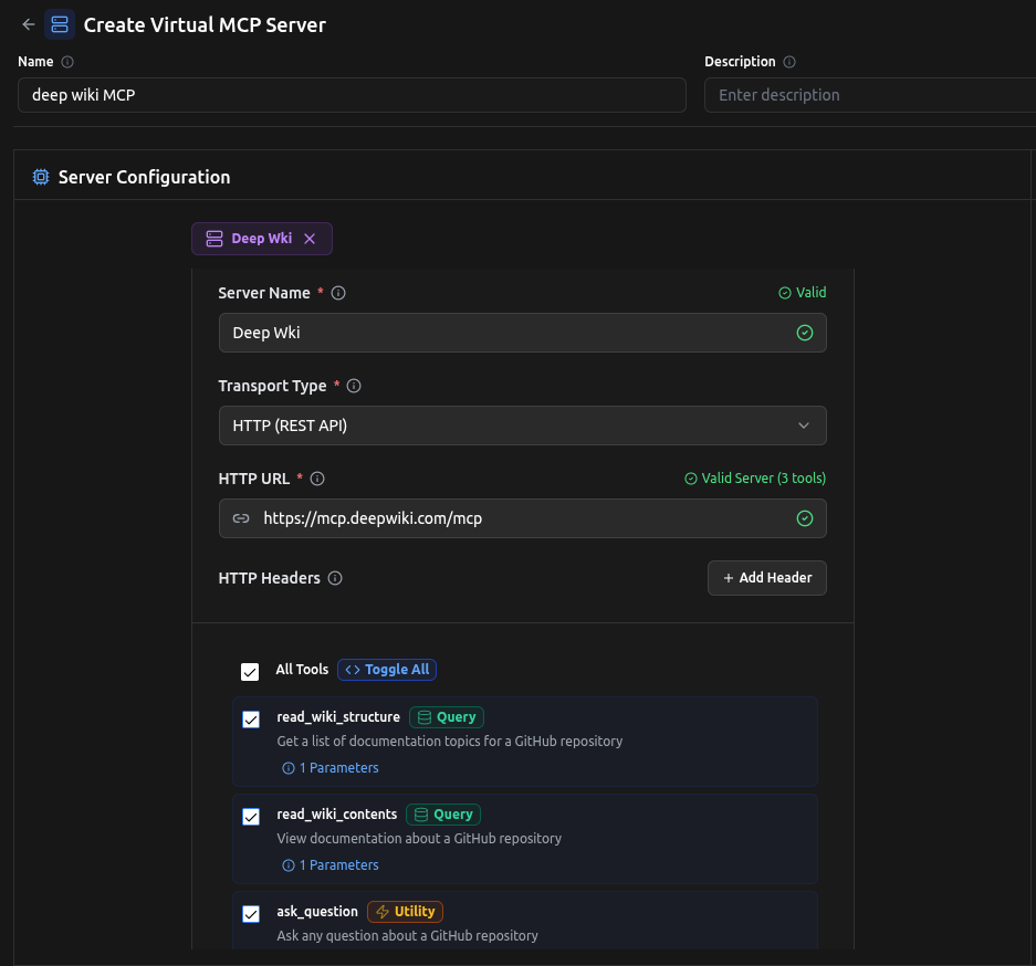 Configuring Custom MCP Server