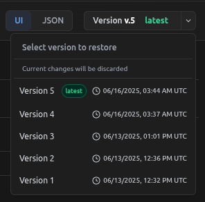 Publishing a Version of Virtual Model